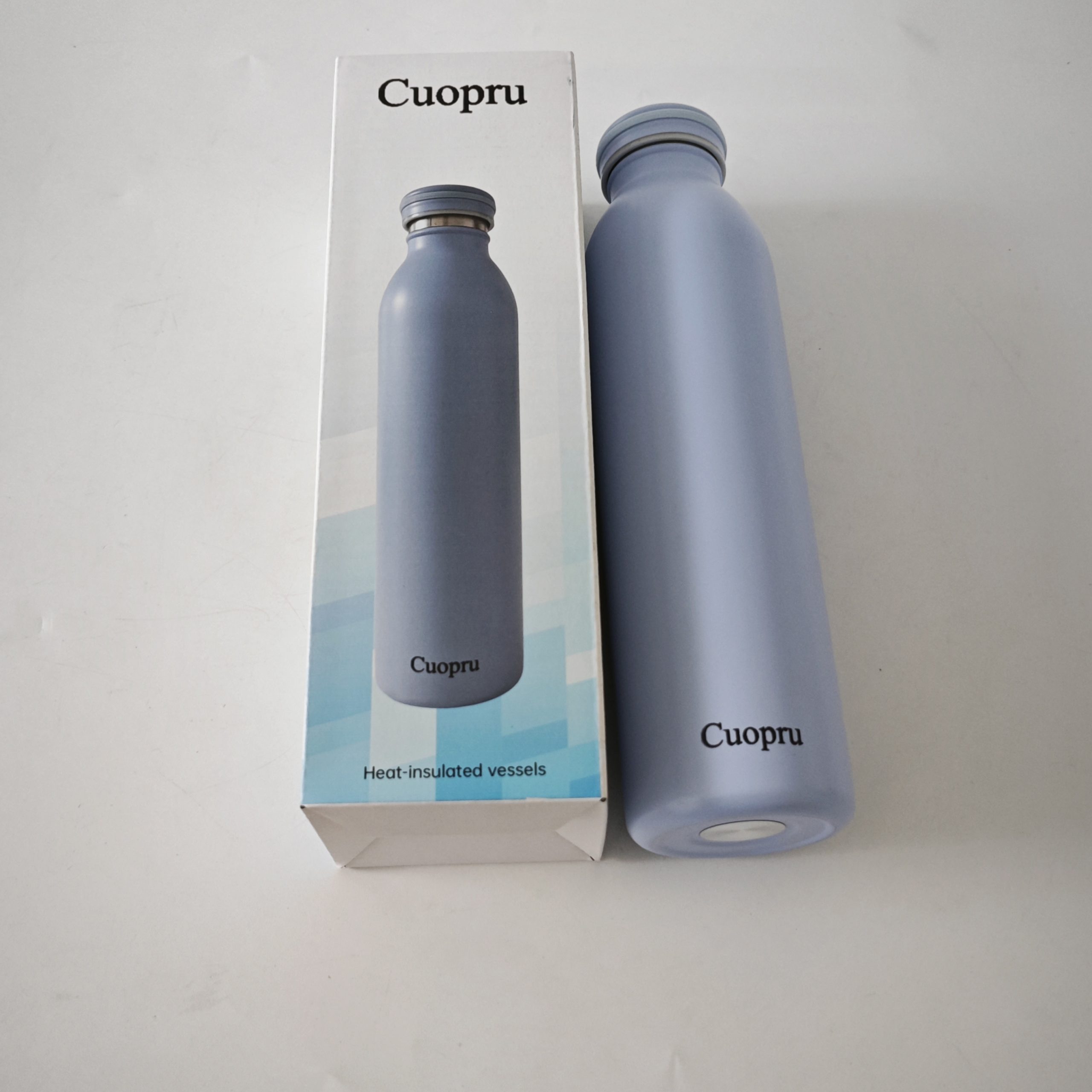 Cuopru Heat-insulated Vessels Water Bottle, 500ml Double-Walled Vacuum Insulated Flask - Image 3